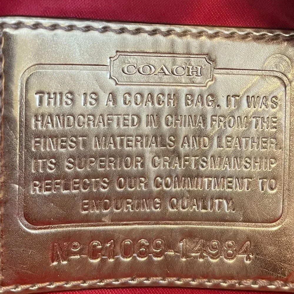 Vintage Coach Multi Ribbon‎ & Woven Threaded & Chain Clutch Purse